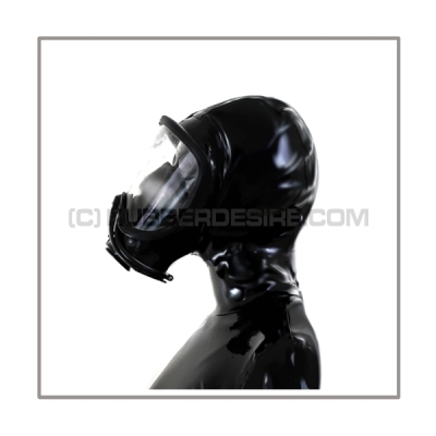Deluxe Draeger ELITE gasmask-zipperhood-system ULTIMATE-E with tube-set, sniffdildo, inhaler-set and rebreathing-bag-set